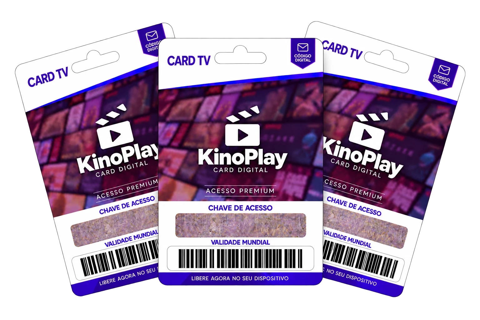 KinoPlay Card de acesso ouro e KinoPlay Card de acesso premium